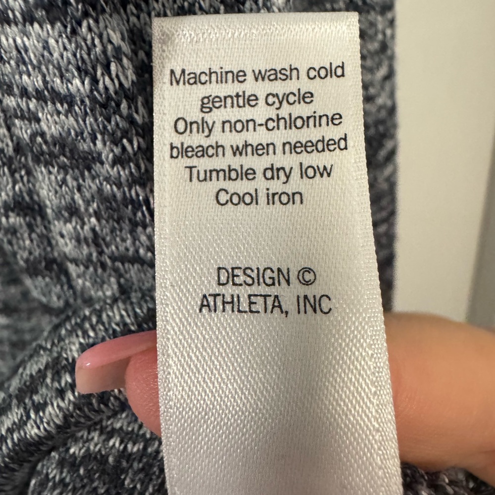 Athleta Gray Marled Long-Sleeve Pullover - Picture 7 of 8